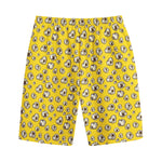 Popcorn Pattern Print Cotton Shorts