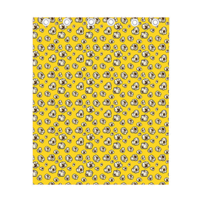 Popcorn Pattern Print Curtain