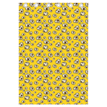 Popcorn Pattern Print Curtain