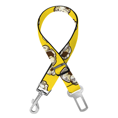 Popcorn Pattern Print Dog Seat Belt