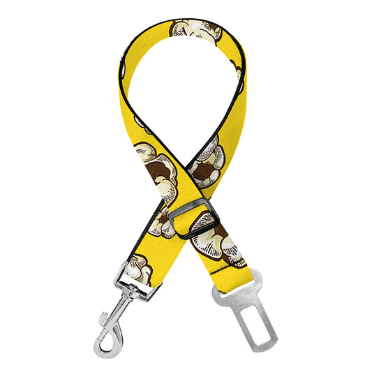 Popcorn Pattern Print Dog Seat Belt