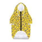 Popcorn Pattern Print Dog Zip Up Hoodie