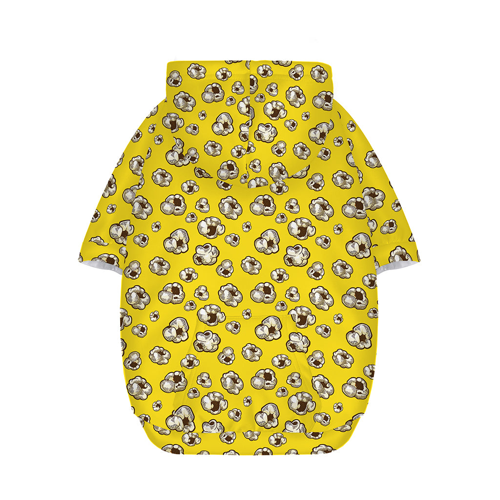 Popcorn Pattern Print Dog Zip Up Hoodie