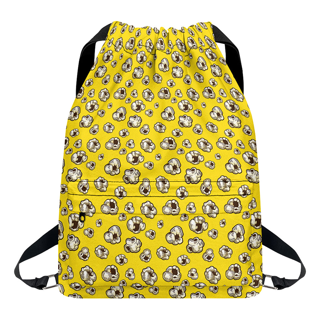 Popcorn Pattern Print Drawstring Backpack