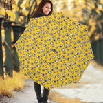 Popcorn Pattern Print Foldable Umbrella