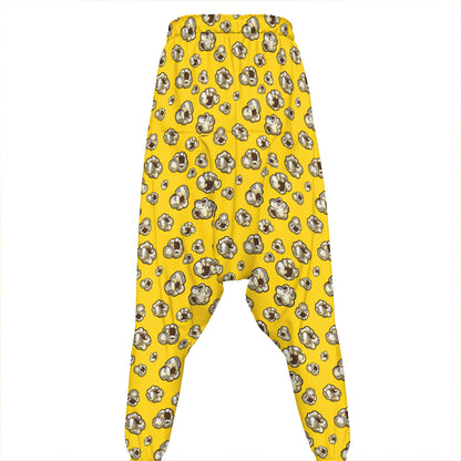 Popcorn Pattern Print Hammer Pants