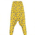 Popcorn Pattern Print Hammer Pants