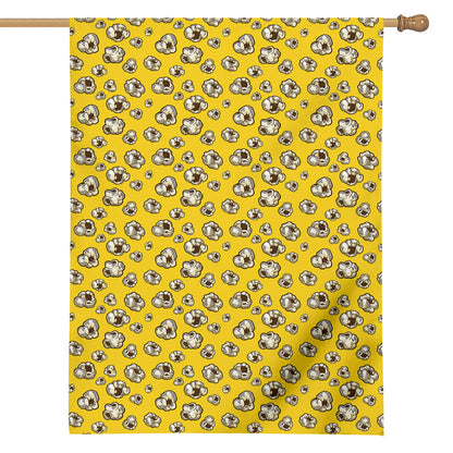 Popcorn Pattern Print House Flag