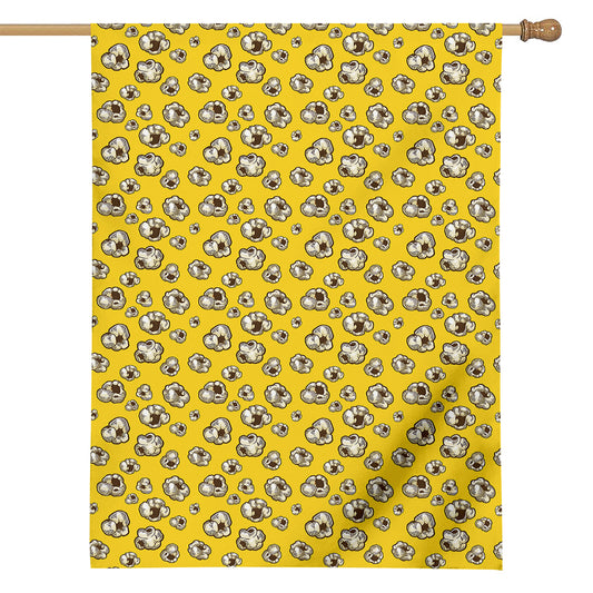Popcorn Pattern Print House Flag