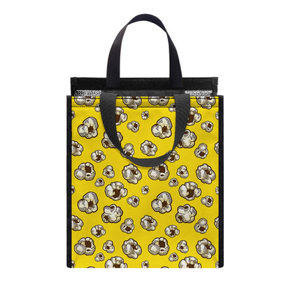 Popcorn Pattern Print Insulated Lunch Tote