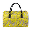 Popcorn Pattern Print Leather Duffel Bag