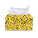 Popcorn Pattern Print Leather Tissue Box Cover