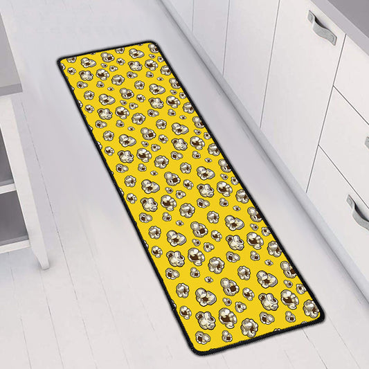 Popcorn Pattern Print Long Kitchen Mat