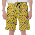 Popcorn Pattern Print Men's Beach Shorts