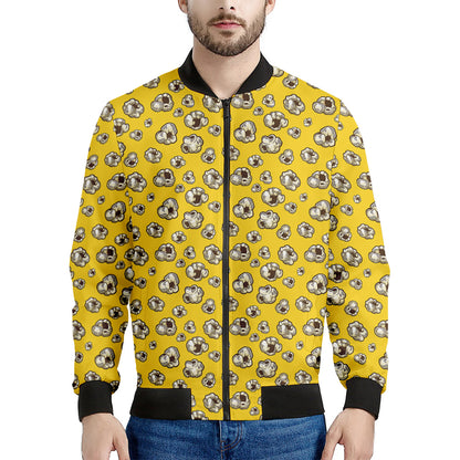 Popcorn Pattern Print Men's Bomber Jacket