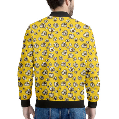 Popcorn Pattern Print Men's Bomber Jacket