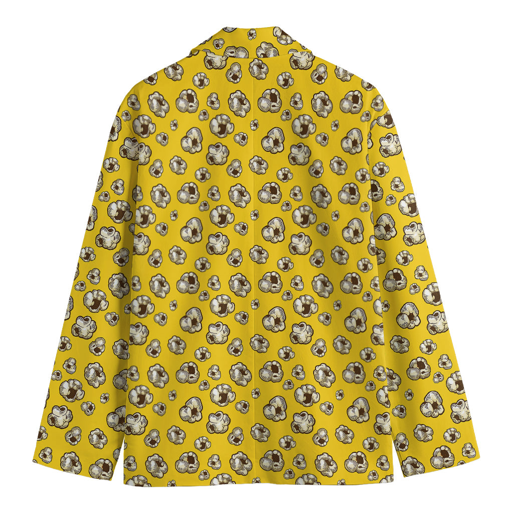 Popcorn Pattern Print Men's Cotton Blazer