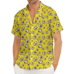 Popcorn Pattern Print Men's Deep V-Neck Shirt