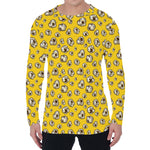 Popcorn Pattern Print Men's Long Sleeve T-Shirt
