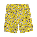 Popcorn Pattern Print Men's Sports Shorts