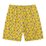 Popcorn Pattern Print Men's Swim Trunks