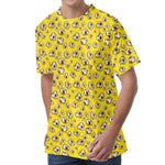 Popcorn Pattern Print Men's Velvet T-Shirt