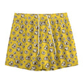 Popcorn Pattern Print Mesh Shorts