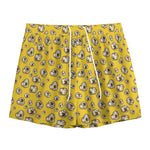 Popcorn Pattern Print Mesh Shorts