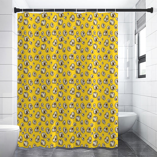 Popcorn Pattern Print Premium Shower Curtain