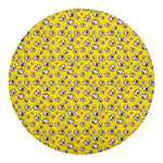 Popcorn Pattern Print Round Blanket