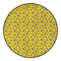 Popcorn Pattern Print Round Floor Mat