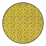 Popcorn Pattern Print Round Floor Mat