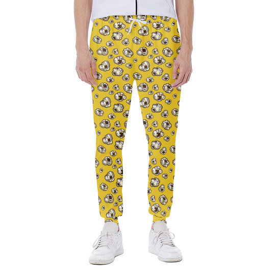 Popcorn Pattern Print Scuba Joggers