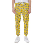 Popcorn Pattern Print Scuba Joggers