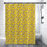 Popcorn Pattern Print Shower Curtain