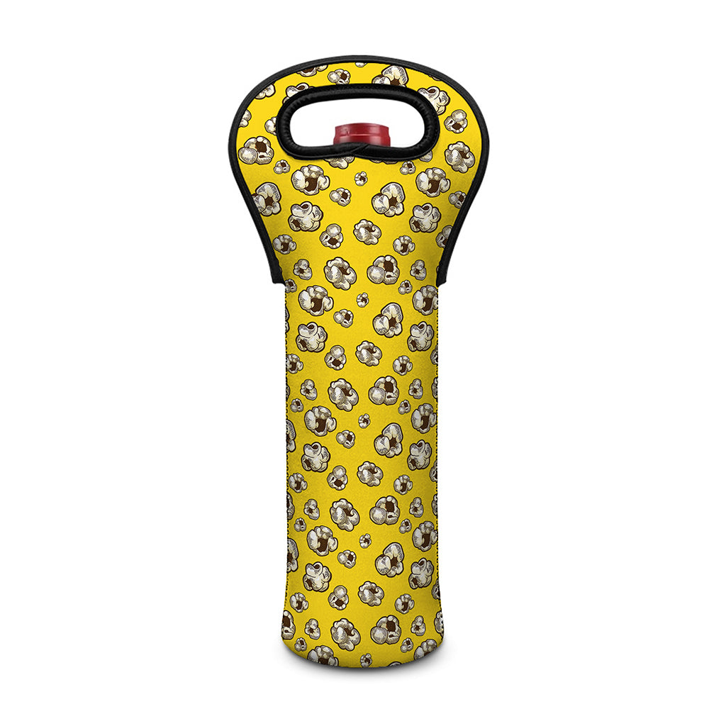 Popcorn Pattern Print Single Neoprene Wine Tote