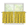 Popcorn Pattern Print Tier Curtains