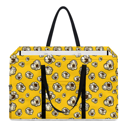 Popcorn Pattern Print Utility Tote Bag