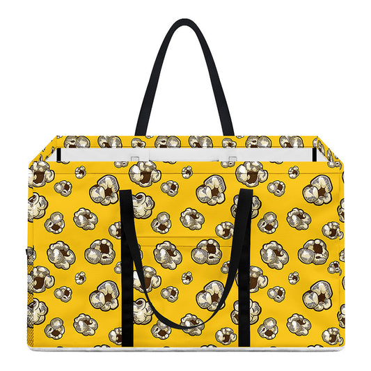 Popcorn Pattern Print Utility Tote Bag