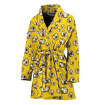Popcorn Pattern Print Women's Bathrobe