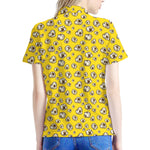 Popcorn Pattern Print Women's Polo Shirt