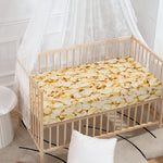 Popcorn Print Baby Crib Sheet