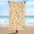 Popcorn Print Beach Towel
