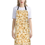 Popcorn Print Bib Apron With Pocket