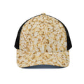 Popcorn Print Black Mesh Trucker Hat