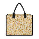 Popcorn Print Canvas Tote Bag