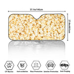 Popcorn Print Car Windshield Sun Shade