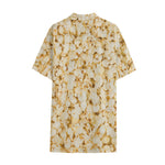 Popcorn Print Cotton Hawaiian Shirt