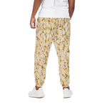 Popcorn Print Cotton Pants