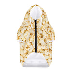 Popcorn Print Dog Zip Up Hoodie